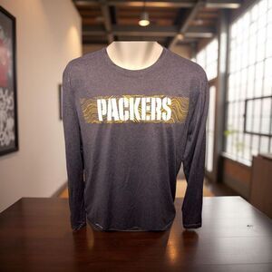 Nike Green Bay Packers Long Sleeve T Shirt Size Medium #49